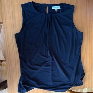 Calvin Klein Women's Classic Black Sleeveless Blouse